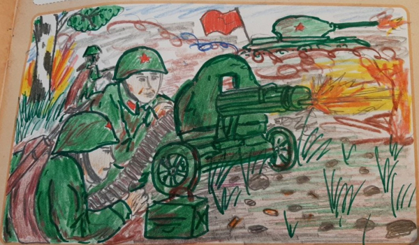 Прадедушка в бою